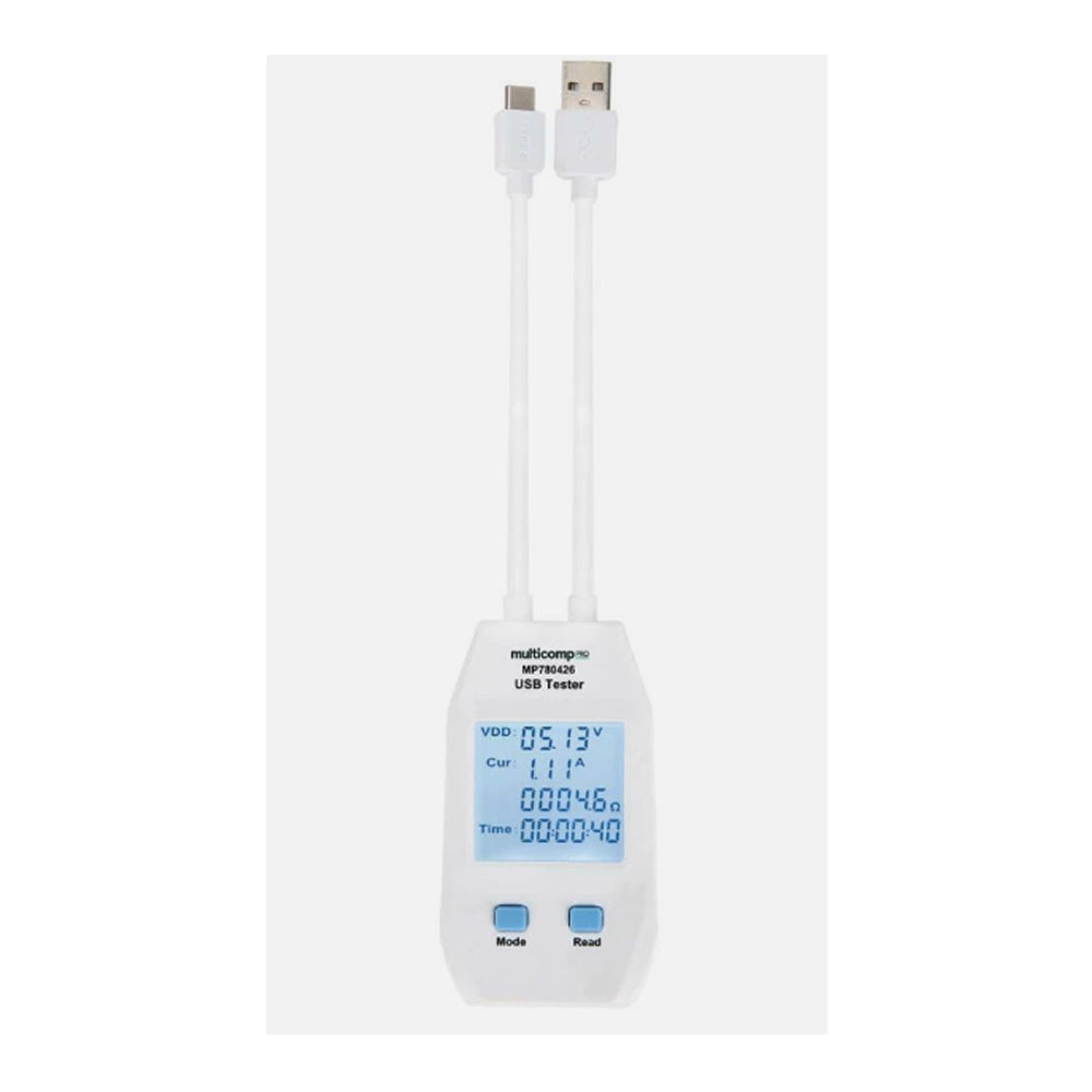 USB Tester, Type A/C, 4-24VDC, 5A