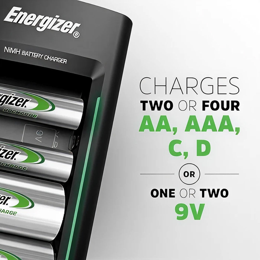Battery Charger For 1.2 V (AAA,AA,C,D), 9 V (9V), NiMH, NiCd 120 mA, 9 V, D, C, AA, AAA with EU, UK plug