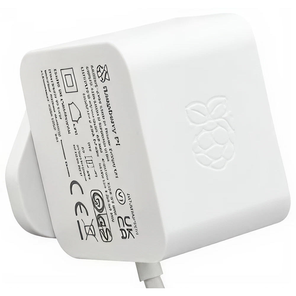 Raspberry Pi Power Supply, USB-C, 5.1V, 5A (UK plug)