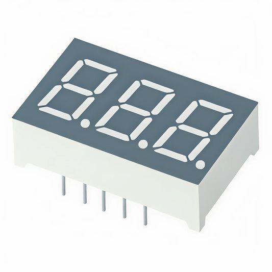 7 Segment LED Display, 3 Digit, Green, 0.56"
